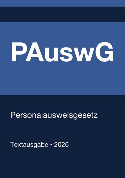 Produktbild: PAuswG - Personalausweisgesetz (Deutschland) 2026