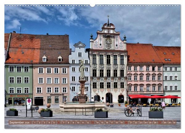 Produktbild: Landsberg am Lech - Die liebenswerte und romantische Stadt am Fluss (Wandkalender 2026 DIN A2 quer), CALVENDO Monatskalender