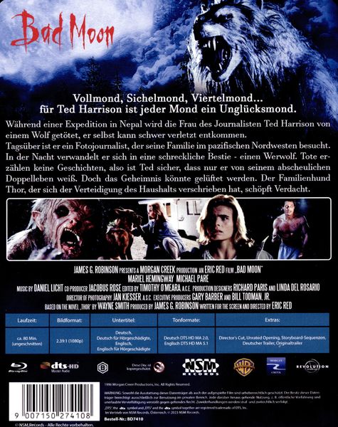 Produktbild: Bad Moon (uncut) (SteelBook)