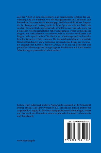 Produktbild: Funktionsdistribution der Abt&ouml;nungspartikeln des Deutschen und des Polnischen