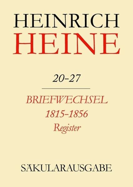 Produktbild: Briefwechsel 1815-1856. Register