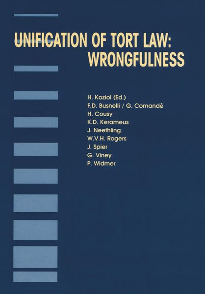 Produktbild: Unification of Tort Law: Wrongfulness
