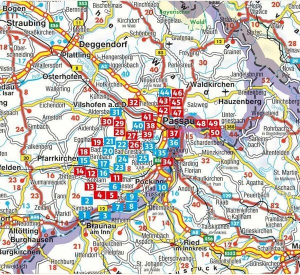 Produktbild: ROTHER Wanderf&uuml;hrer Niederbayerisches B&auml;derdreieck. 50 Touren im Bayerischen Thermenland