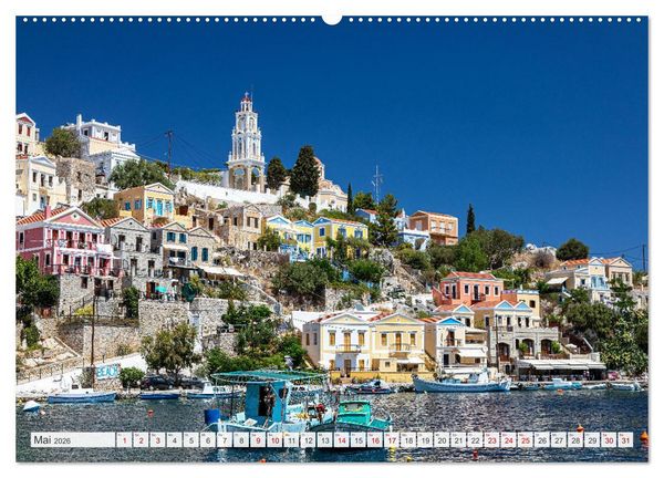 Produktbild: Rhodos und Symi (hochwertiger Premium Wandkalender 2026 DIN A2 quer), Kunstdruck in Hochglanz