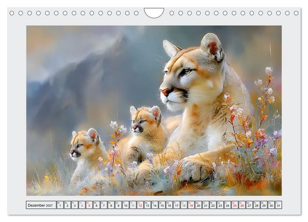 Produktbild: Bergl&ouml;wen. Kraftvolle Eleganz der Wildnis (Wandkalender 2027 DIN A4 quer), CALVENDO Monatskalender