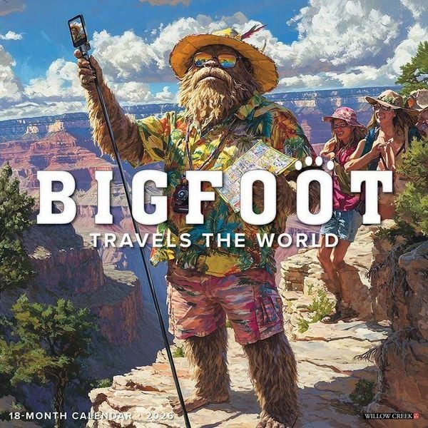 Produktbild: Bigfoot Travels the World 2026 Wall Calendar
