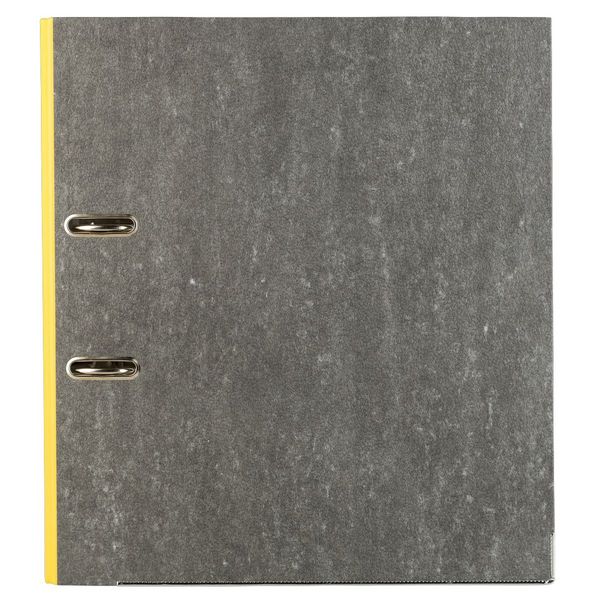 Produktbild: Idena Ordner aus Pappe Wolkenmarmor gelb DIN A4 R&uuml;ckenbreite 8cm