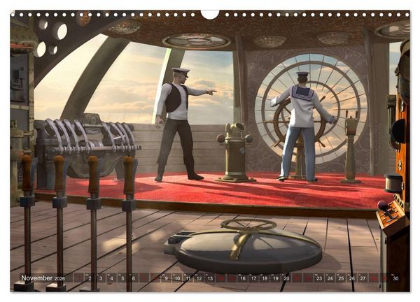 Produktbild: Steampunk Tr&auml;ume (Wandkalender 2026 DIN A3 quer), CALVENDO Monatskalender