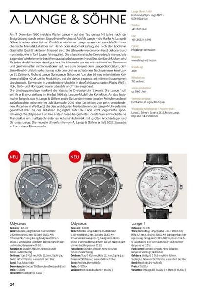 Produktbild: Armbanduhren Katalog 2022/2023