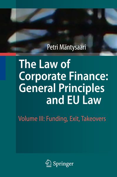 Produktbild: The Law of Corporate Finance: General Principles and EU Law