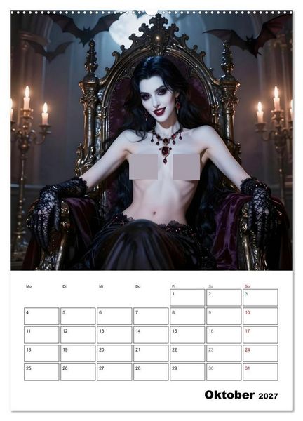 Produktbild: Mystische Engel (hochwertiger Premium Wandkalender 2027 DIN A2 hoch), Kunstdruck in Hochglanz
