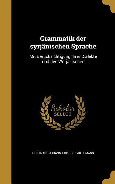 Produktbild: Grammatik der syrj&auml;nischen Sprache