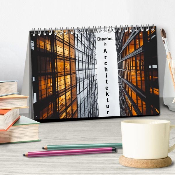 Produktbild: Einsamkeit in Architektur (Tischkalender 2026 DIN A5 quer), CALVENDO Monatskalender
