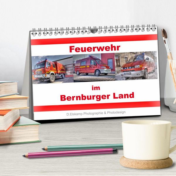 Produktbild: Feuerwehr im Bernburger Land (Tischkalender 2026 DIN A5 quer), CALVENDO Monatskalender