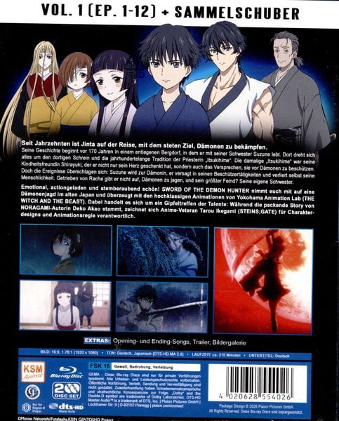 Produktbild: Sword of the Demon Hunter: Kijin Gent&ocirc;sh&ocirc; - Vol. 1 (Ep. 1-12) [2 BRs]