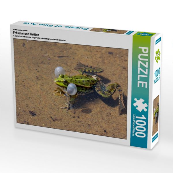 CALVENDO Puzzle Ein Motiv aus dem Kalender Frösche und Kröten | 1000 Teile Lege-Größe 64x48cm Foto-Puzzle für glückliche Stunden