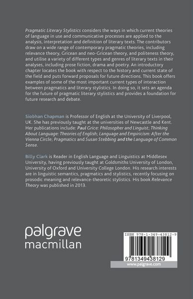 Produktbild: Pragmatic Literary Stylistics