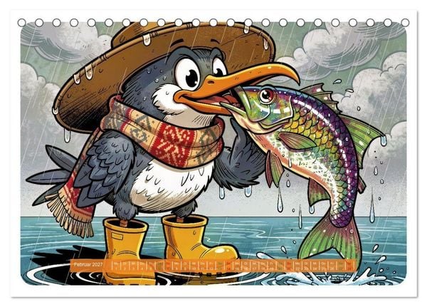 Produktbild: Lustige Sturmv&ouml;gel - Comic (Tischkalender 2027 DIN A5 quer), CALVENDO Monatskalender