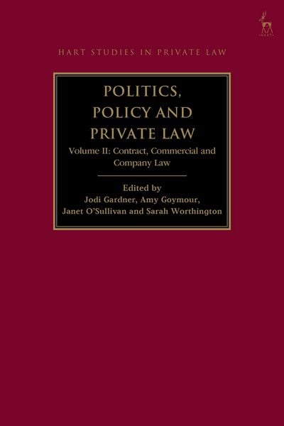 Produktbild: Politics, Policy and Private Law
