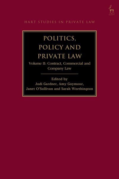 Produktbild: Politics, Policy and Private Law