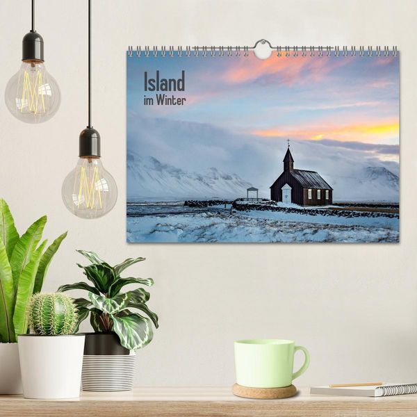 Produktbild: Island im Winter (Wandkalender 2026 DIN A4 quer), CALVENDO Monatskalender