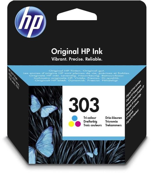 HP Druckerpatrone 303 Original Cyan, Magenta, Gelb T6N01AE Tinte