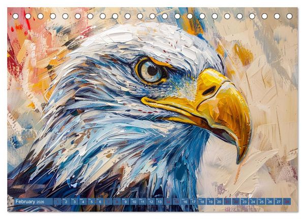Produktbild: Patriotic Art Collection (Desk Calendar 2026 DIN A5 landscape), CALVENDO 12 Month DeskCalendar