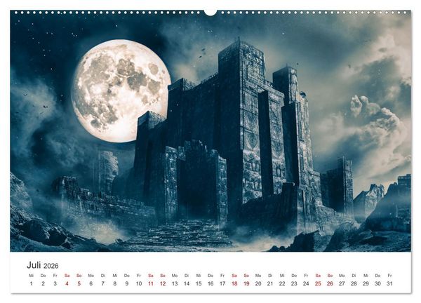 Produktbild: Das Reich der fl&uuml;sternden Schatten (hochwertiger Premium Wandkalender 2026 DIN A2 quer), Kunstdruck in Hochglanz
