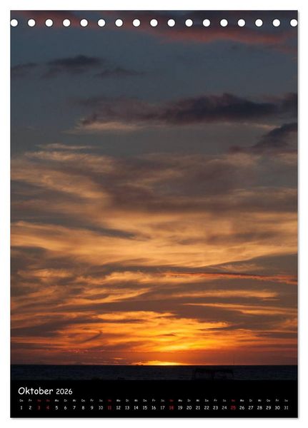 Produktbild: Hawaiian Sunsets (Tischkalender 2026 DIN A5 hoch), CALVENDO Monatskalender