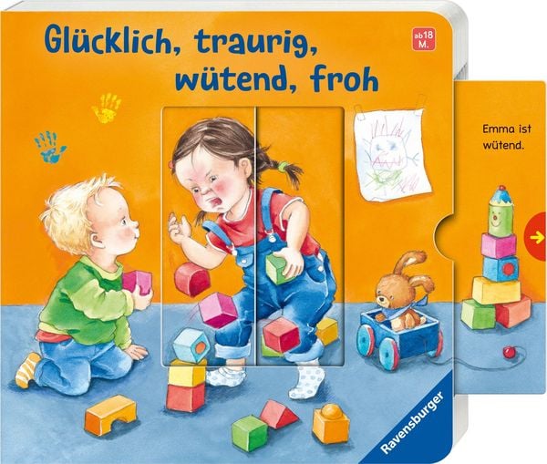 Produktbild: Gl&uuml;cklich, traurig, w&uuml;tend, froh