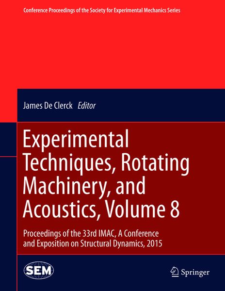 Produktbild: Experimental Techniques, Rotating Machinery, and Acoustics, Volume 8