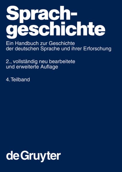 Produktbild: Sprachgeschichte 4.Teilband