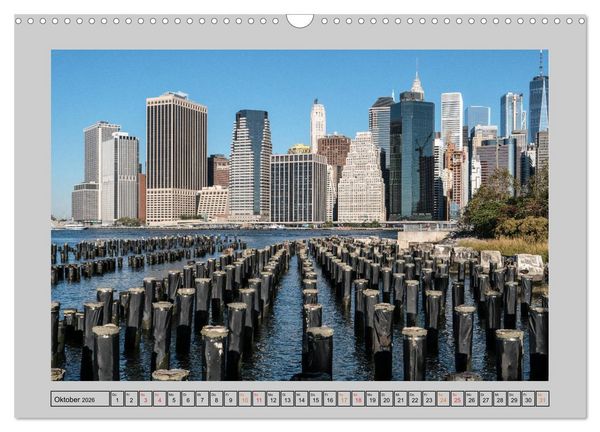 Produktbild: New York &ndash; Von Brooklyn zur Grand Central Station (Wandkalender 2026 DIN A3 quer), CALVENDO Monatskalender