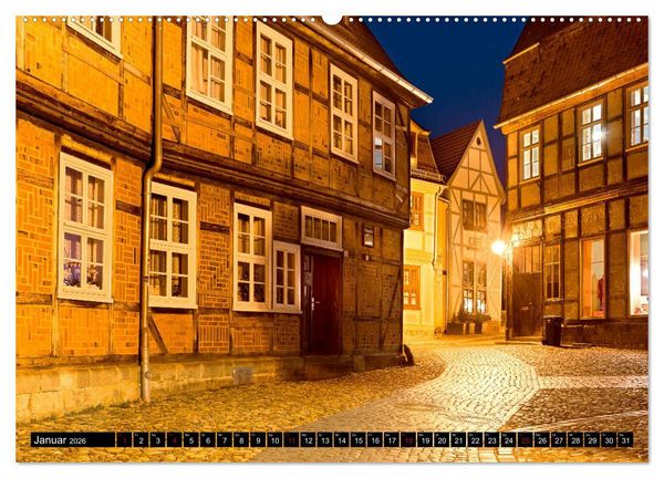 Produktbild: QUEDLINBURG F&Uuml;R NACHTSCHW&Auml;RMER (hochwertiger Premium Wandkalender 2026 DIN A2 quer), Kunstdruck in Hochglanz