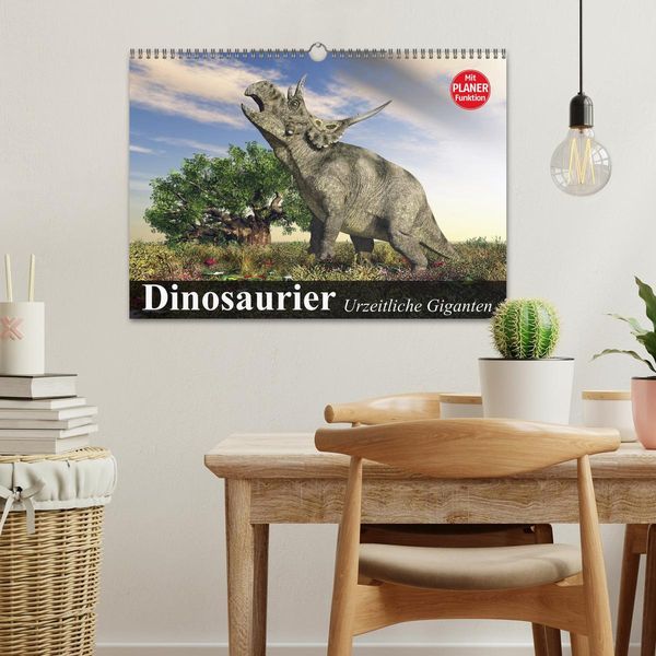 Produktbild: Dinosaurier. Urzeitliche Giganten (Wandkalender 2026 DIN A3 quer), CALVENDO Monatskalender