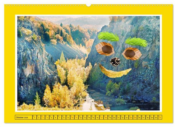 Produktbild: L&auml;cheln in Landschaften (hochwertiger Premium Wandkalender 2026 DIN A2 quer), Kunstdruck in Hochglanz