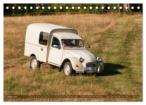 Produktbild: Citro&euml;n 2 CV - Zum Kippen zu schade (Tischkalender 2026 DIN A5 quer), CALVENDO Monatskalender