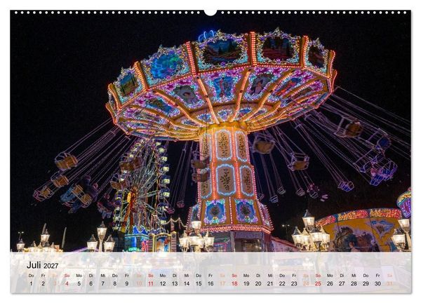 Produktbild: Lichterzauber auf dem Hamburger Dom (Wandkalender 2027 DIN A2 quer), CALVENDO Monatskalender