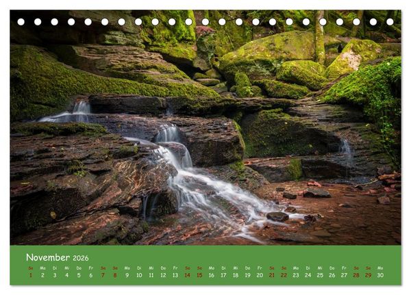 Produktbild: Wassertr&auml;ume im Schwarzwald (Tischkalender 2026 DIN A5 quer), CALVENDO Monatskalender