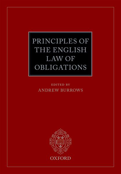 Produktbild: Principles of the English Law of Obligations
