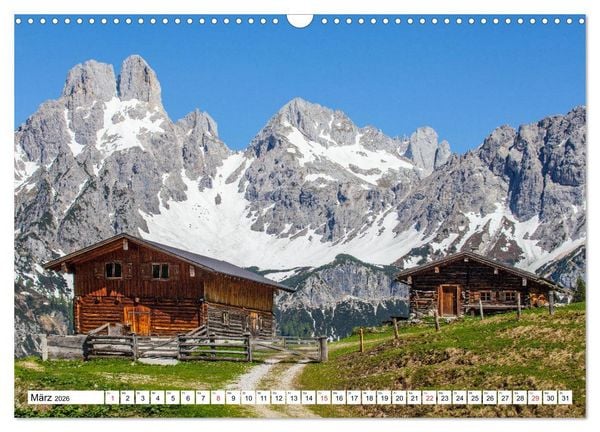 Produktbild: Gr&uuml;&szlig;e aus Filzmoos (Wandkalender 2026 DIN A3 quer), CALVENDO Monatskalender