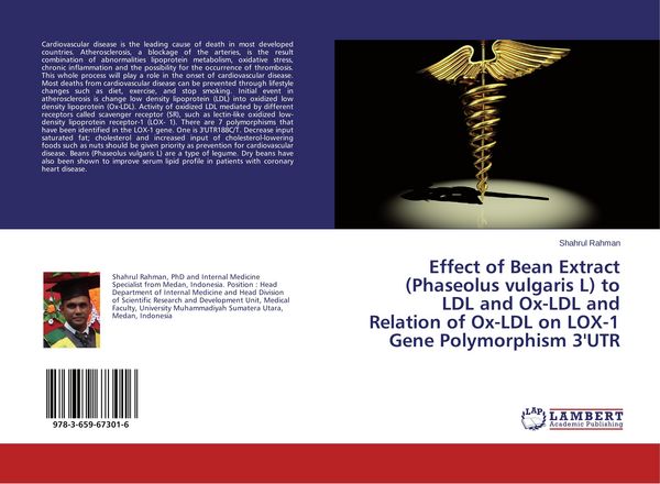 Produktbild: Effect of Bean Extract (Phaseolus vulgaris L) to LDL and Ox-LDL and Relation of Ox-LDL on LOX-1 Gene Polymorphism 3'UTR