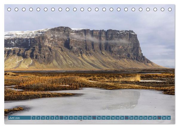 Produktbild: Island - Reise in eine andere Welt (Tischkalender 2026 DIN A5 quer), CALVENDO Monatskalender