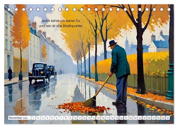 Produktbild: Johann Wolfgang von Goethe. Ber&uuml;hmte Zitate malerisch inszeniert (Tischkalender 2026 DIN A5 quer), CALVENDO Monatskalender