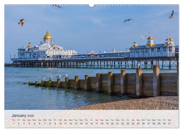 Produktbild: Eastbourne 2026 (High Quality Premium Wall Calendar 2026 DIN A2 landscape),CALVENDO 12 Month Wall Calendar