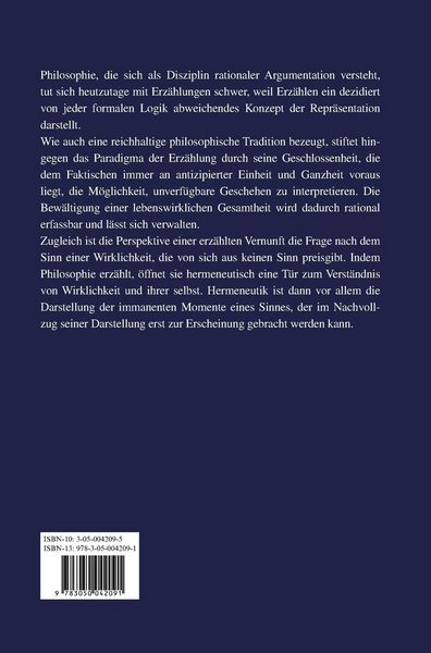 Produktbild: Erz&auml;hlende Vernunft