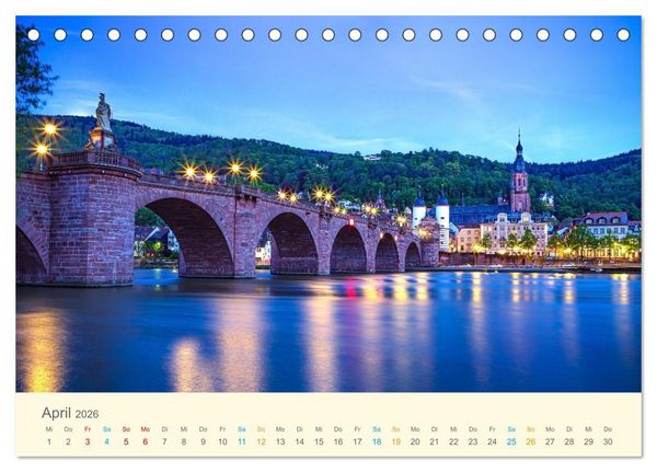 Produktbild: Deutsche Br&uuml;cken (Tischkalender 2026 DIN A5 quer), CALVENDO Monatskalender