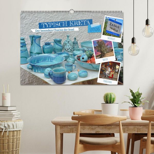 Produktbild: Typisch Kreta (Wandkalender 2026 DIN A2 quer), CALVENDO Monatskalender