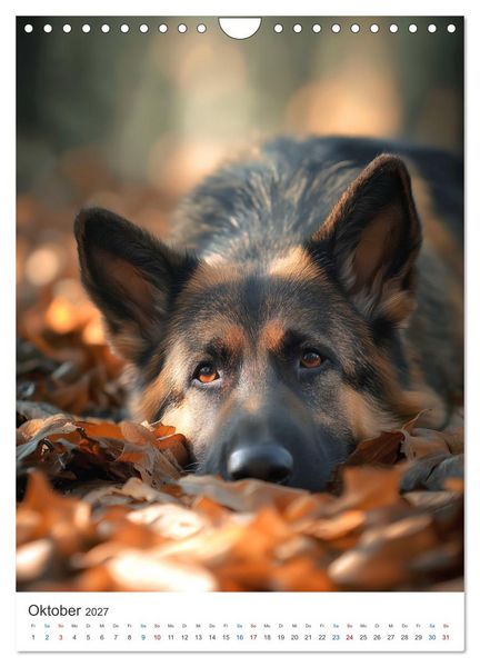Produktbild: Seelenblick Sch&auml;ferhund (Wandkalender 2027 DIN A4 hoch), CALVENDO Monatskalender