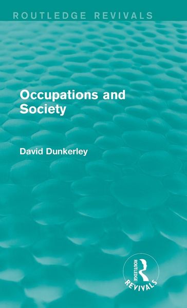 Produktbild: Occupations and Society (Routledge Revivals)